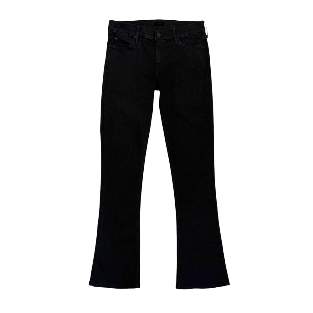 Mother The Runaway Flare Jeans Not Guilty Black Size 28 Stretch Denim